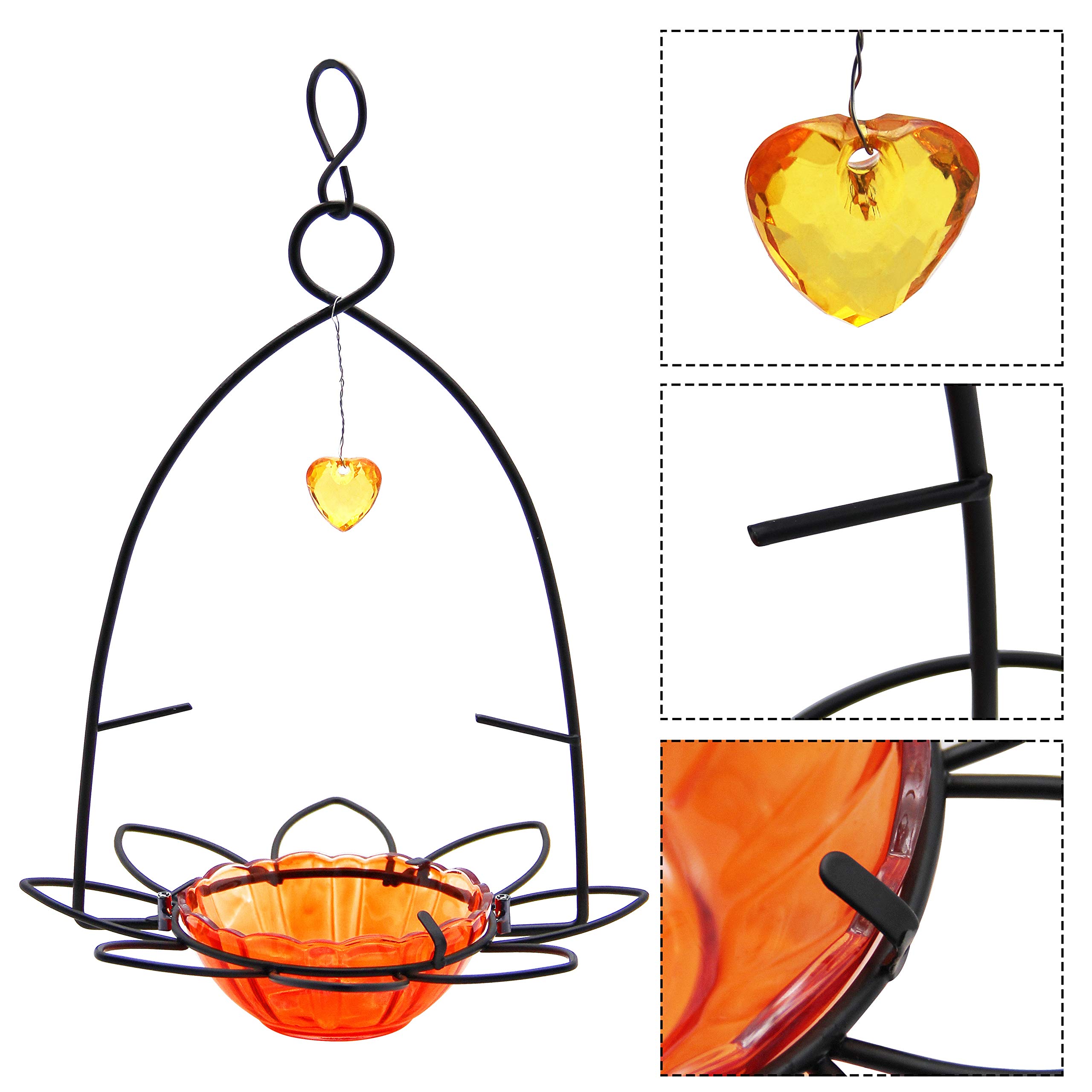 FORUP Oriole Bird Feeder with Orange Fruit Design - Attract Orioles to Your Garden | Perfect for Backyards, Patios & Outdoor Bird Watching