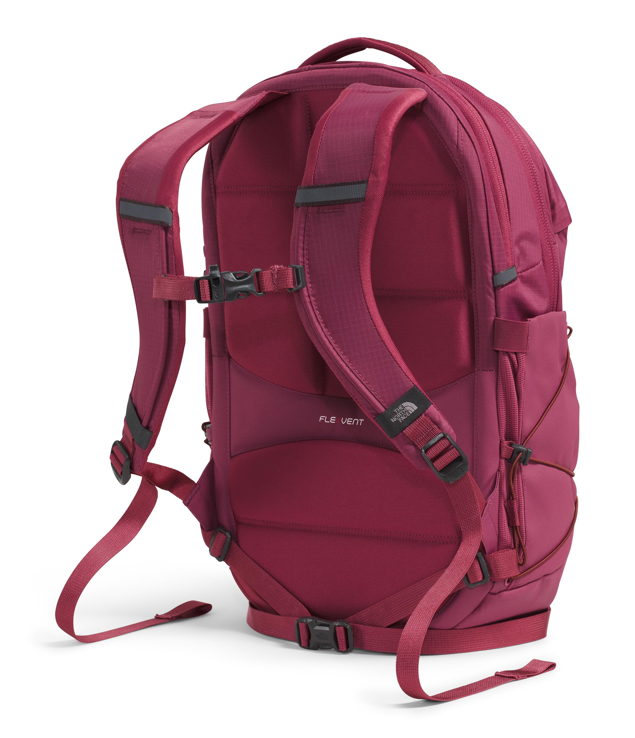 THE NORTH FACE Women's Borealis Commuter Laptop Backpack - Water-Resistant, Lightweight & Durable - Perfect for Work, School & Travel - Cyber Berry/Sumac Color