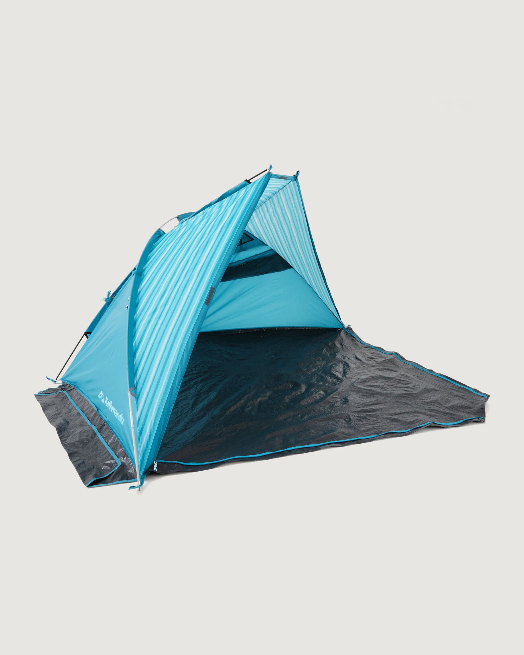 Retreat 3 Person Beach Shelter v4 Cove Stripe - Portable Sun Shade Tent for Family Beach Trips, Picnics & Outdoor Adventures