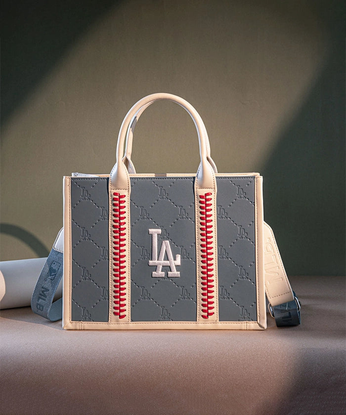 MLB Los Angeles Dodgers Tote Bag - Official Licensed Baseball Team Shopper for Women & Men - Perfect for Games, Beach, Grocery Shopping & Daily Use