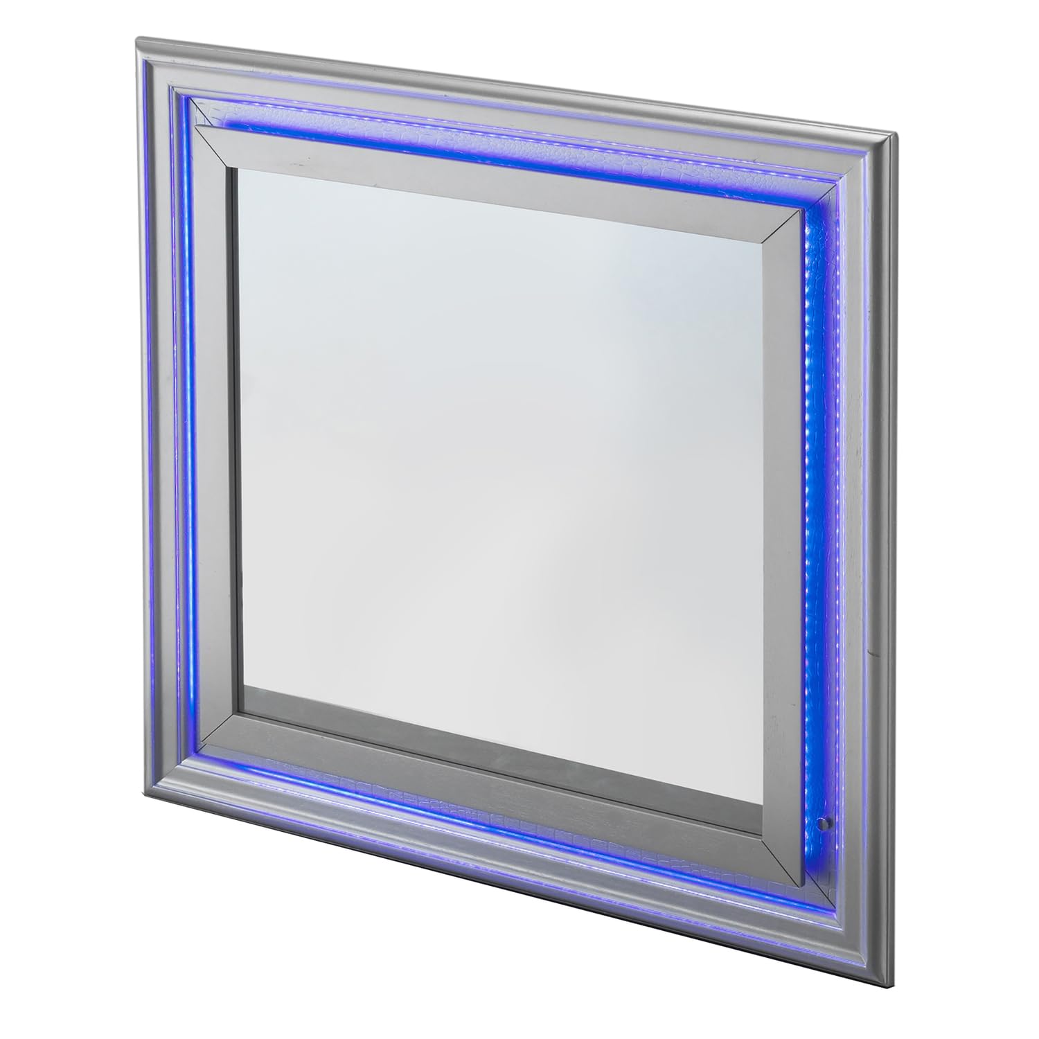 Lorana Modern Square Framed Dresser Mirror PF-G6500-M2 - Elegant Vanity Mirror for Bedroom, Bathroom & Dressing Room Decor