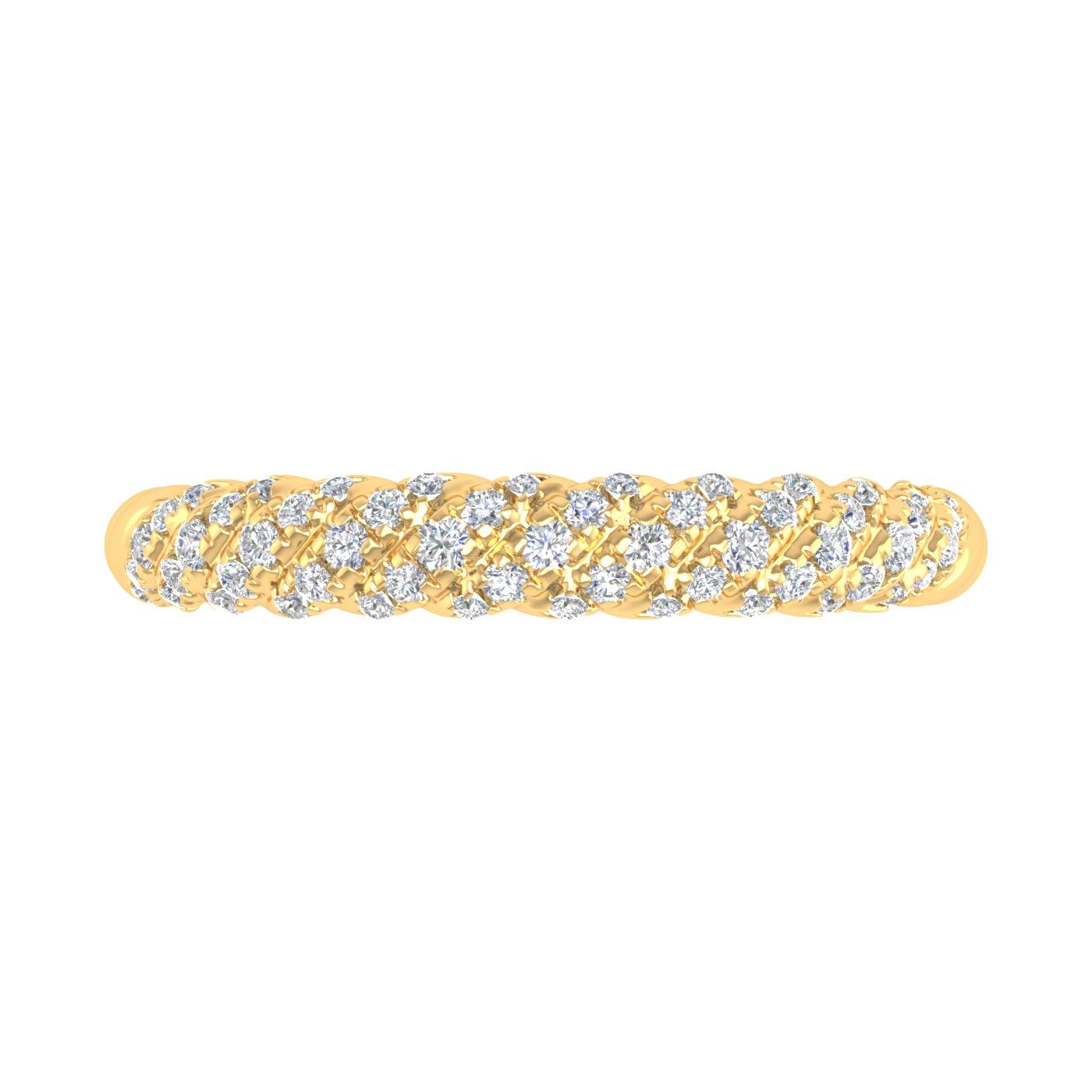 1/4 Carat Diamond Wedding Band Ring in 10K Gold - Elegant Bridal Jewelry for Engagement, Anniversary & Special Occasions
