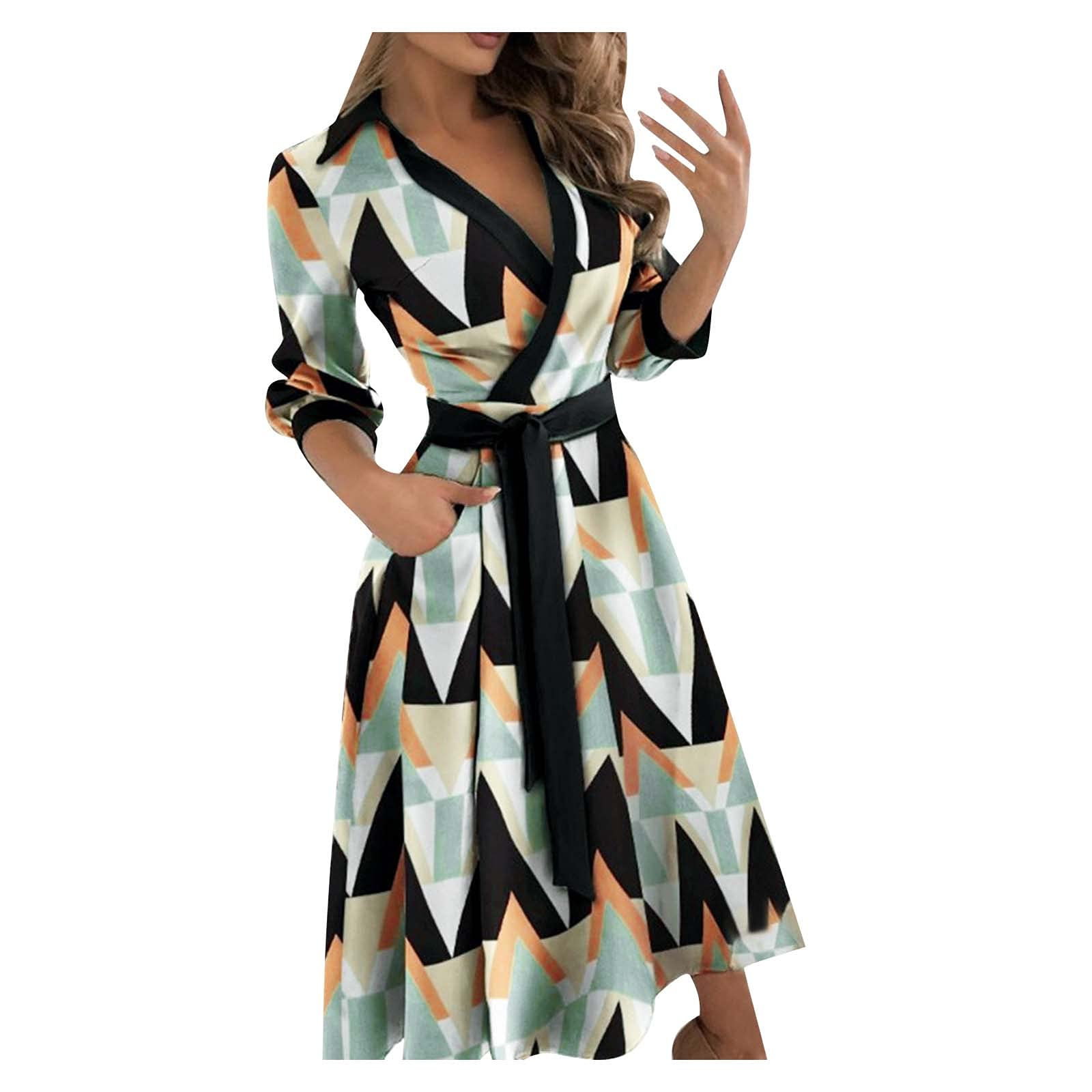 BRADEM Women's Wedding Guest Dress - Slim Fit V-Neck Bodycon Long Dress with Lace Detail & Pockets | Elegant Party, Cocktail, Formal Occasion Wear