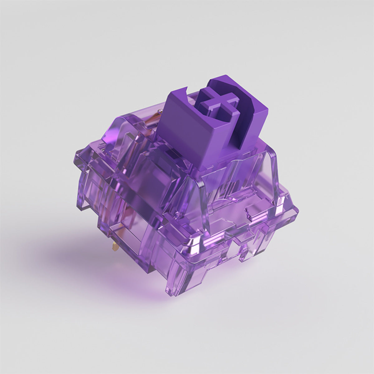 Akko CS Jelly Purple Mechanical Keyboard Switches - 45 Pack | Linear Silent Switches for Gaming & Typing | Compatible with Custom Keyboards & PC Builds | Perfect for Office Work, Gaming & Programming