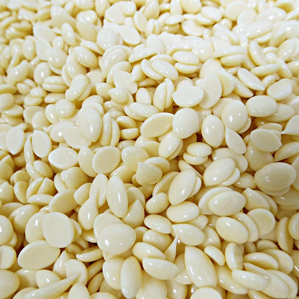 Waxness Professional Premium Hard Wax Beads - White Chocolate Scent (22lb/10kg Bulk) for Hair Removal & Spa Treatments