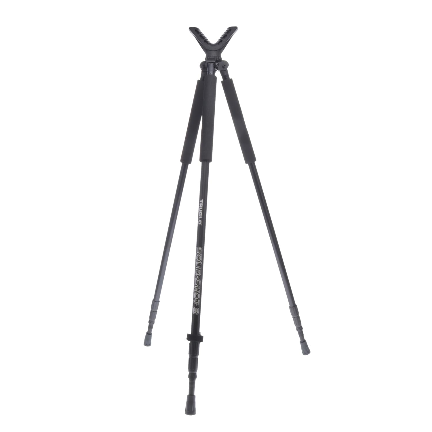 TRUGLO Solid Shot Adjustable Rifle & Crossbow Hunting Tripod - Durable Collapsible Design with 360° Rotating Head (22-68 inch) for Precision Shooting, Hunting & Outdoor Adventures