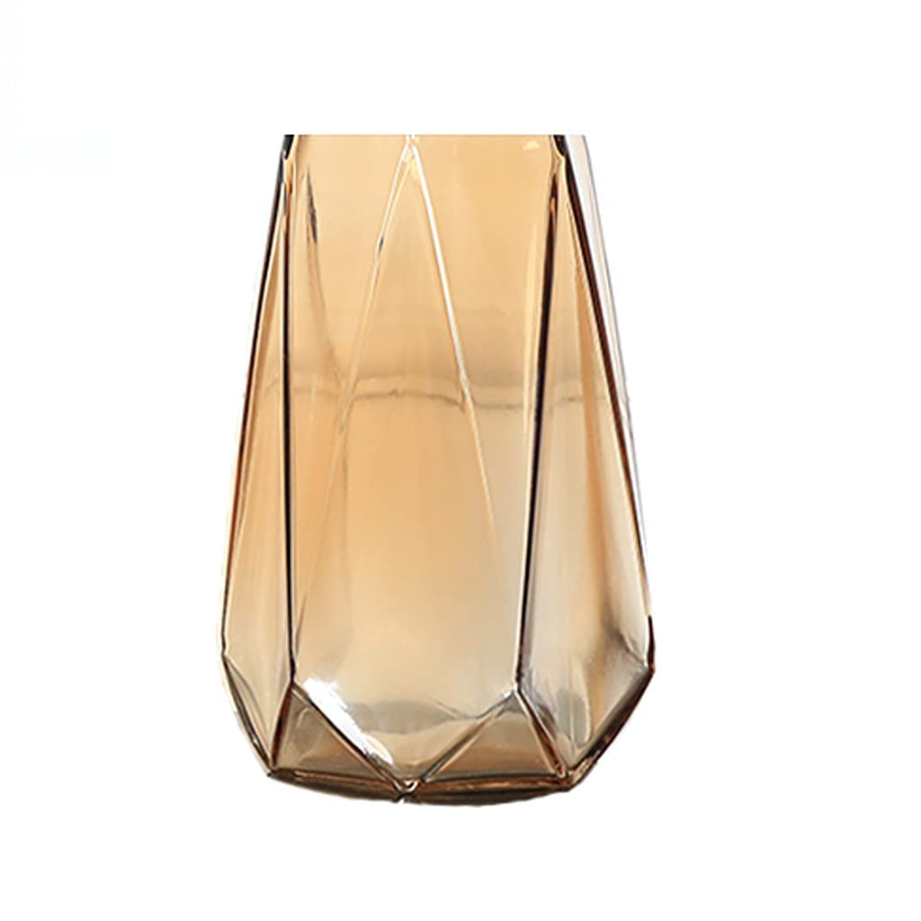 XIAOSAKU Retro Brown Glass Vase - Elegant Desktop Centerpiece for Home & Office Decor, Perfect for Flower Arrangements, Wedding Centerpieces, Coffee Shop Display, Living Room Accent - Vintage Craft Vase (Size B) - Ideal for Boho Chic, Farmhouse & Modern Interior Design Styles
