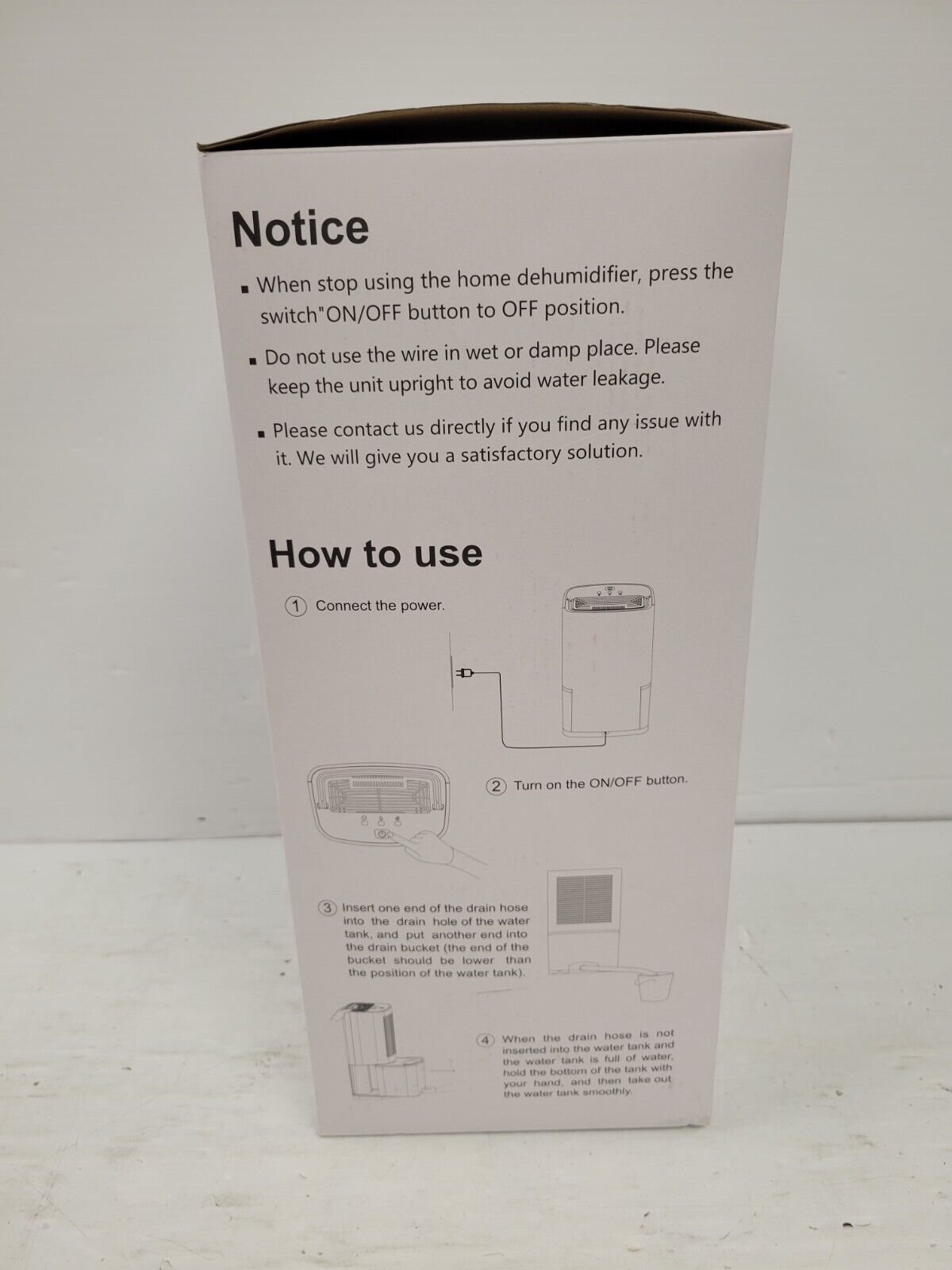 DDVIAL Portable Dehumidifier for Home - Compact Moisture Absorber for Basement, Bedroom, Bathroom & Closet - Quiet Operation with Auto Shut Off