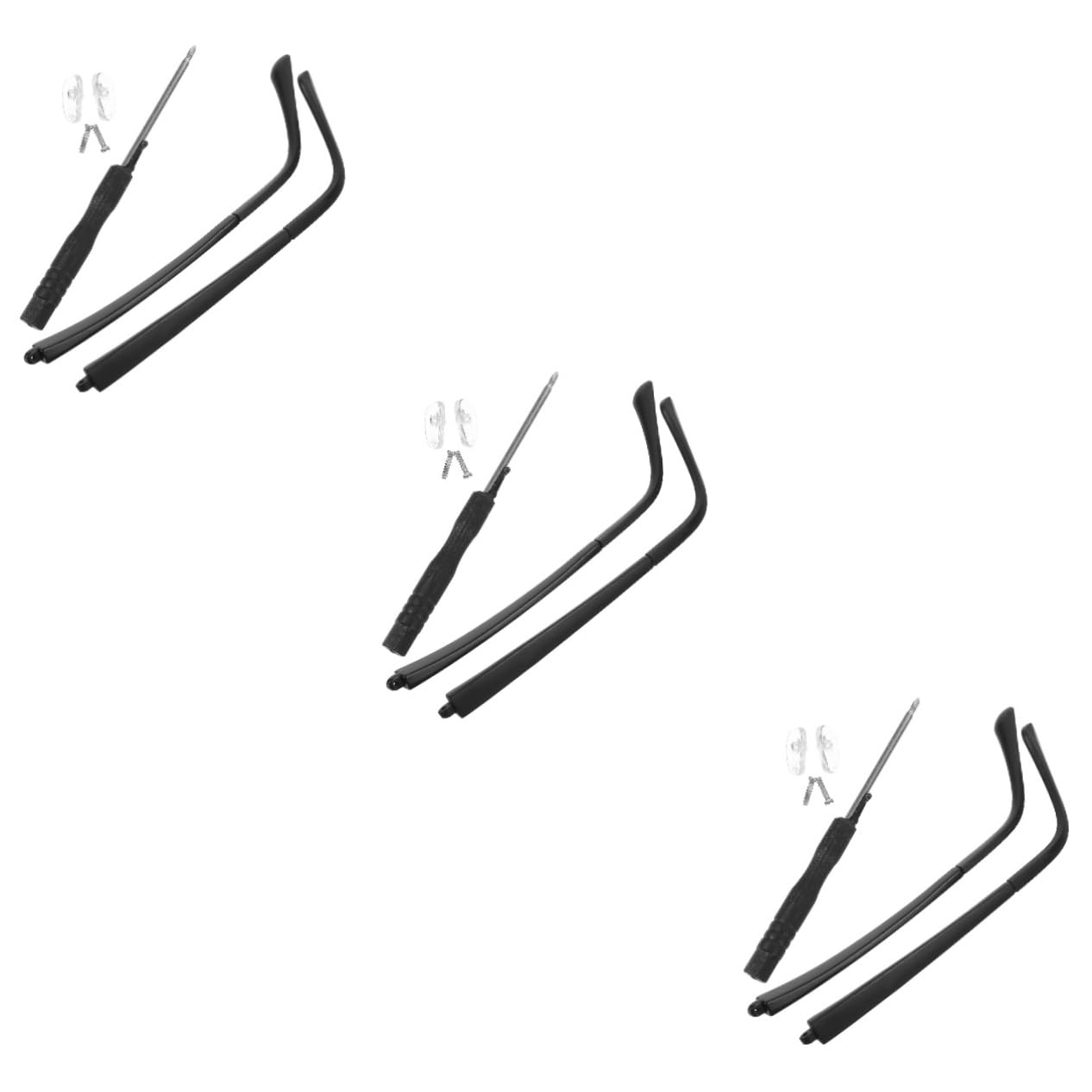 Beavorty 3 Pairs Universal Eyeglass Legs & Feet Holders - Replacement Glasses Arms & Parts for Broken Frames - Perfect for Reading, Working & Daily Use