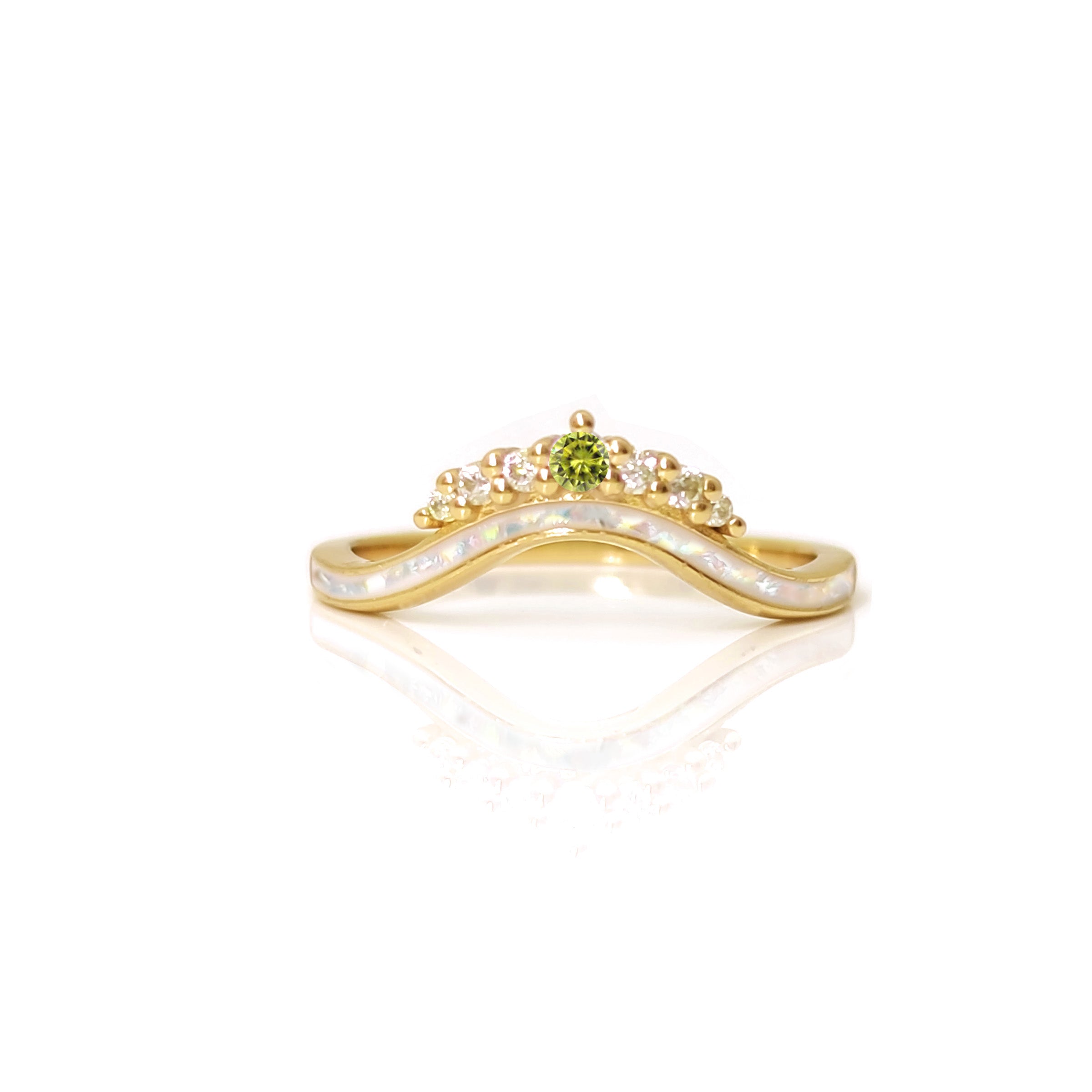 Lactation Luminance: 14K Gold Ashes Ring for Breastfeeding Moms - Perfect Nursing Jewelry Gift for New Mothers