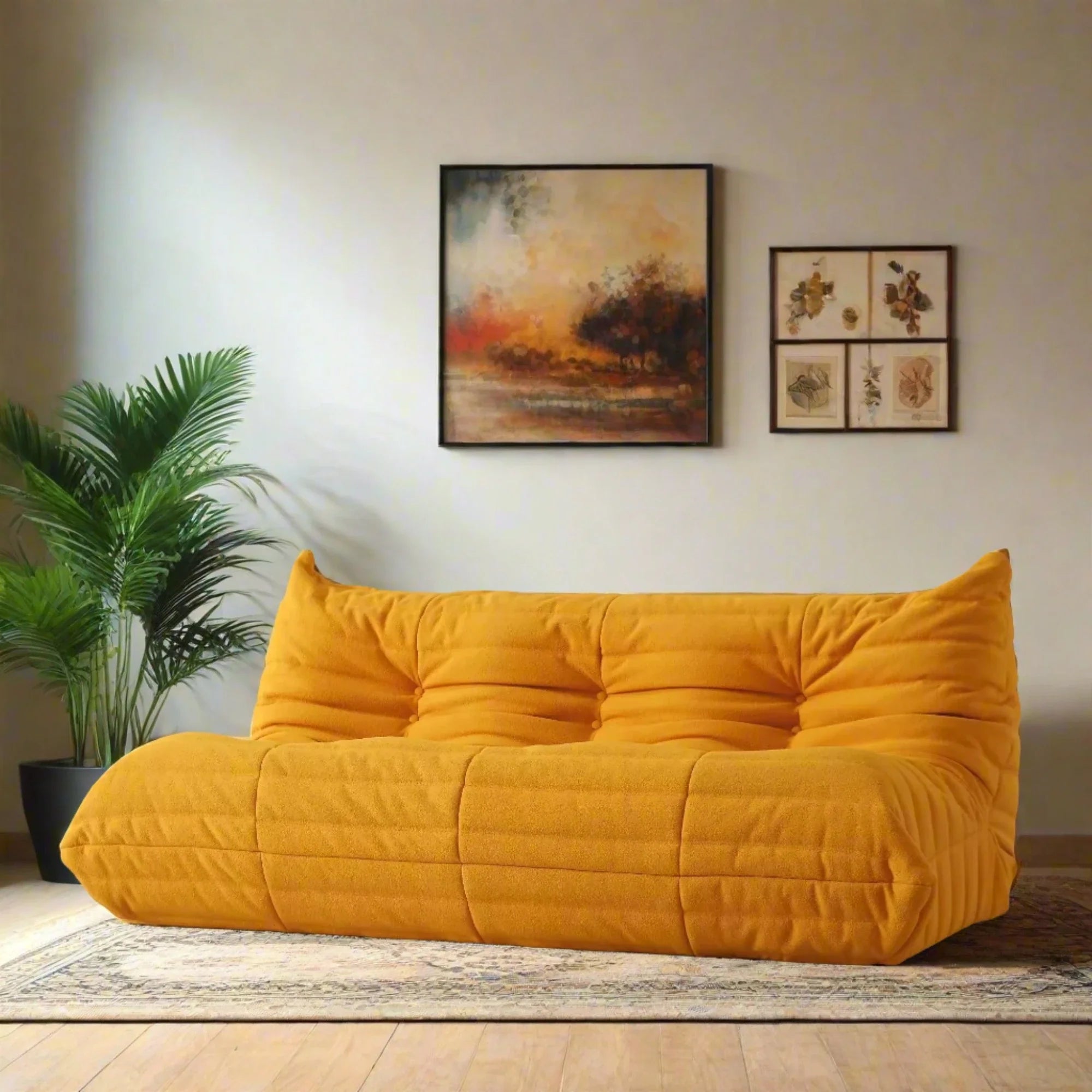 Modular Cozy Togo Sofa Set - Ultra Comfortable Modern Sectional Couch for Living Room | Perfect for Small Spaces, Apartments & Home Theater Seating