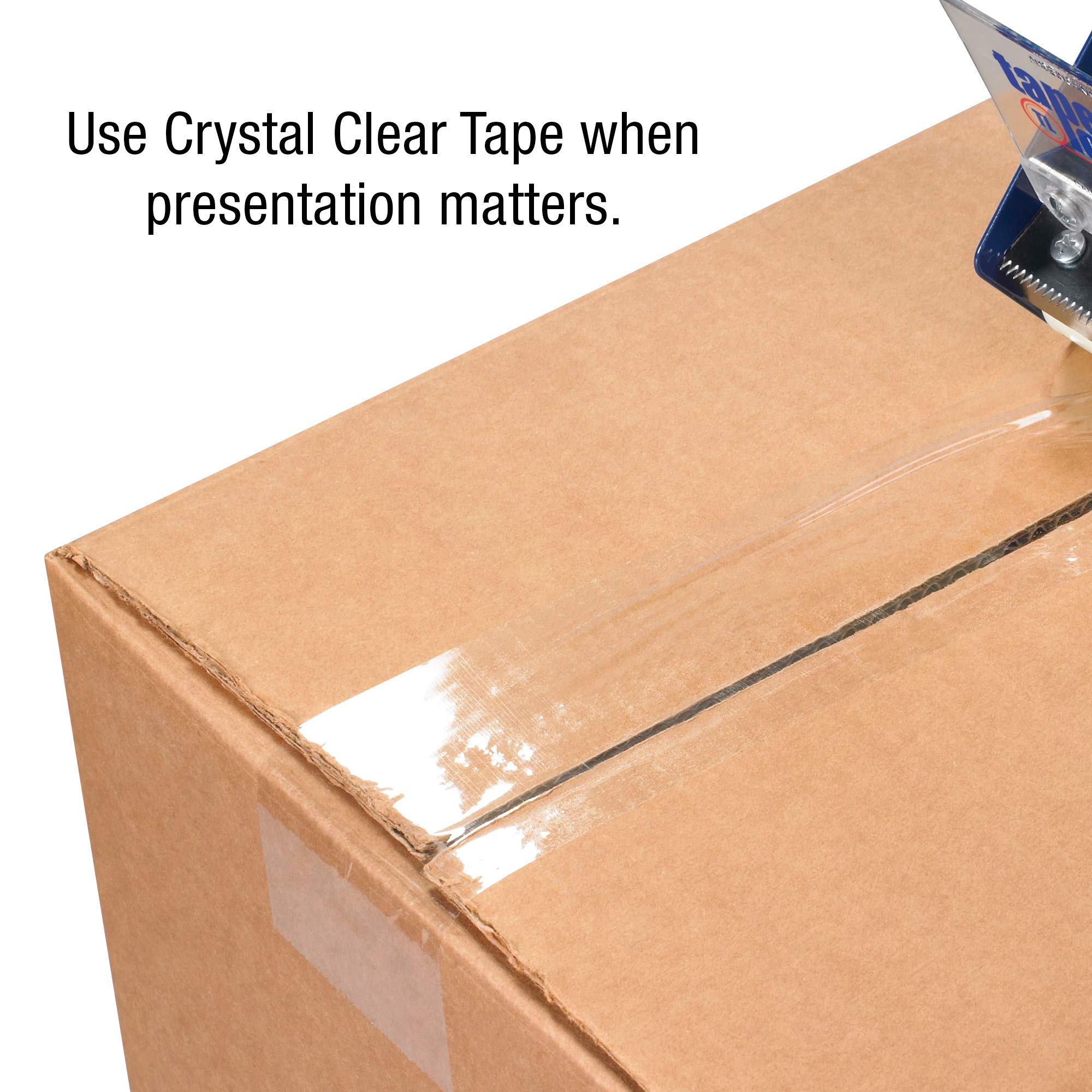 Aviditi Tape Logic 2 Inch x 55 Yard 2.6 Mil Clear Heavy Duty Packing Tape - 36 Rolls - Crystal Clear Shipping Tape for Moving, Packing Boxes, Office & Home Use - Secure Sealing for Packages & Deliveries