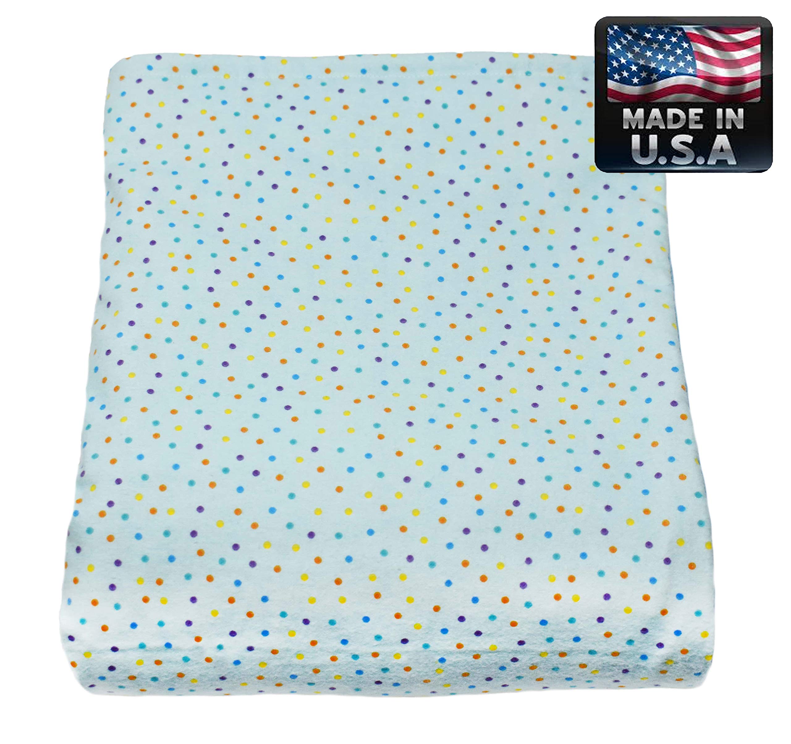 Melissa's 5lbs Weighted Blanket for Kids | USA Made | Fleece & Flannel Options (Sprinkles/Teal) | 12 Fabric Varieties & 27 Sizes (48”x30'') | Perfect for Anxiety Relief, Sensory Needs & Better Sleep