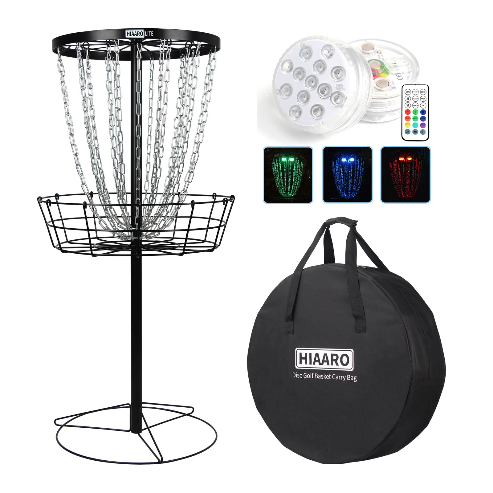Premium Portable Disc Golf Basket Set with Lightweight Basket & Carry Bag - Perfect for Backyard Practice, Park Games & Outdoor Sports Activities