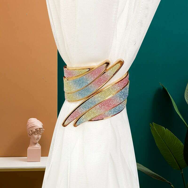 Brook Angel Wings Curtain Tieback Holder - Elegant Decorative Hook for Drapes & Sheers | Perfect for Living Room, Bedroom, and Wedding Decor