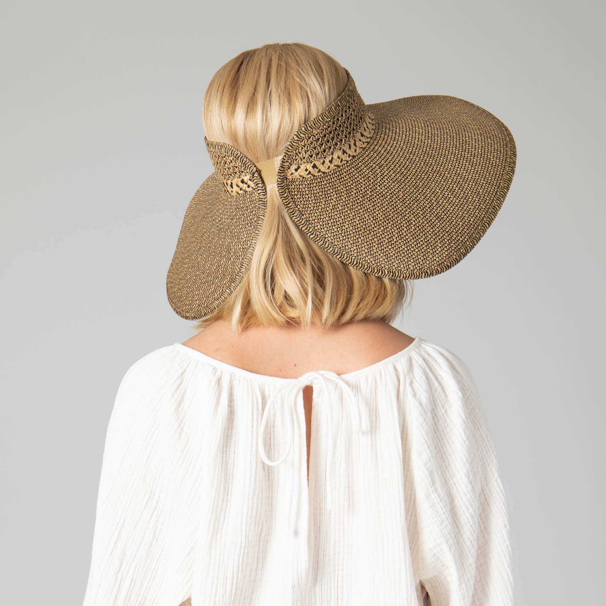 Everyday Full Coverage Wide Brim Roll Up Sun Visor Hat - UV Protection for Outdoor Activities, Beach, Golf & Gardening