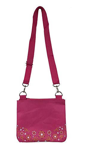 Frozen Elsa Pink Adjustable Strap Messenger Shoulder Crossbody Bag for Kids - Perfect for School, Travel & Disney Themed Parties