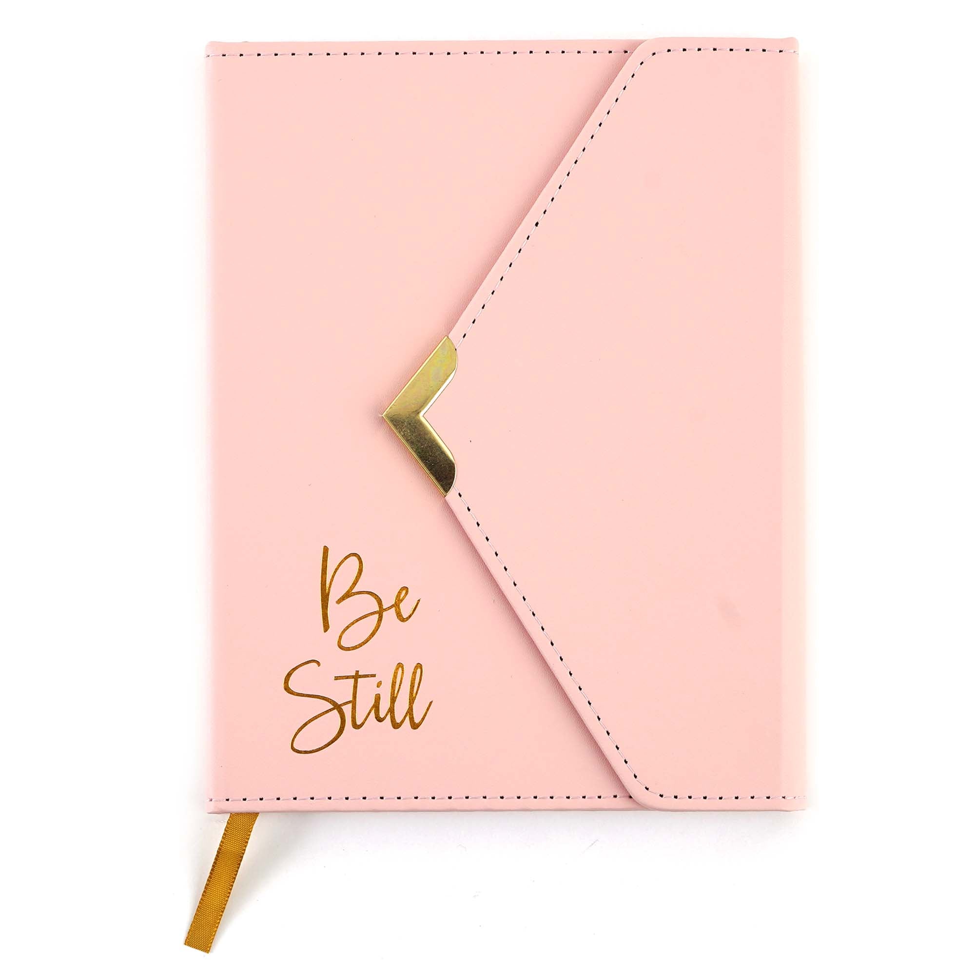 128 Sheet/256 Page PU Leather Notebook with Envelope Flap, 6