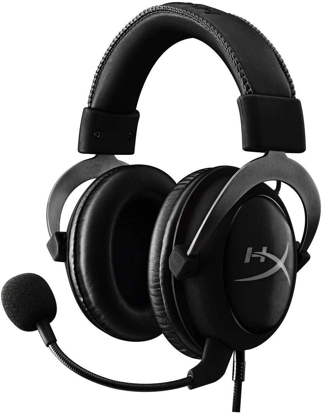 HyperX Cloud II Pro Gaming Headset - 7.1 Surround Sound, Noise Cancelling Mic, Memory Foam Ear Cushions - Gun Metal (PC/PS4/Xbox) - Perfect for Competitive Gaming & Streaming
