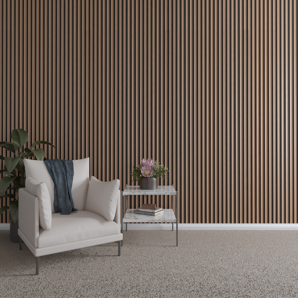 Premium Stain-Grade Hardwood Slats - Concave Design for Custom Furniture & DIY Projects - Perfect for Cabinets, Shelving, and Home Decor