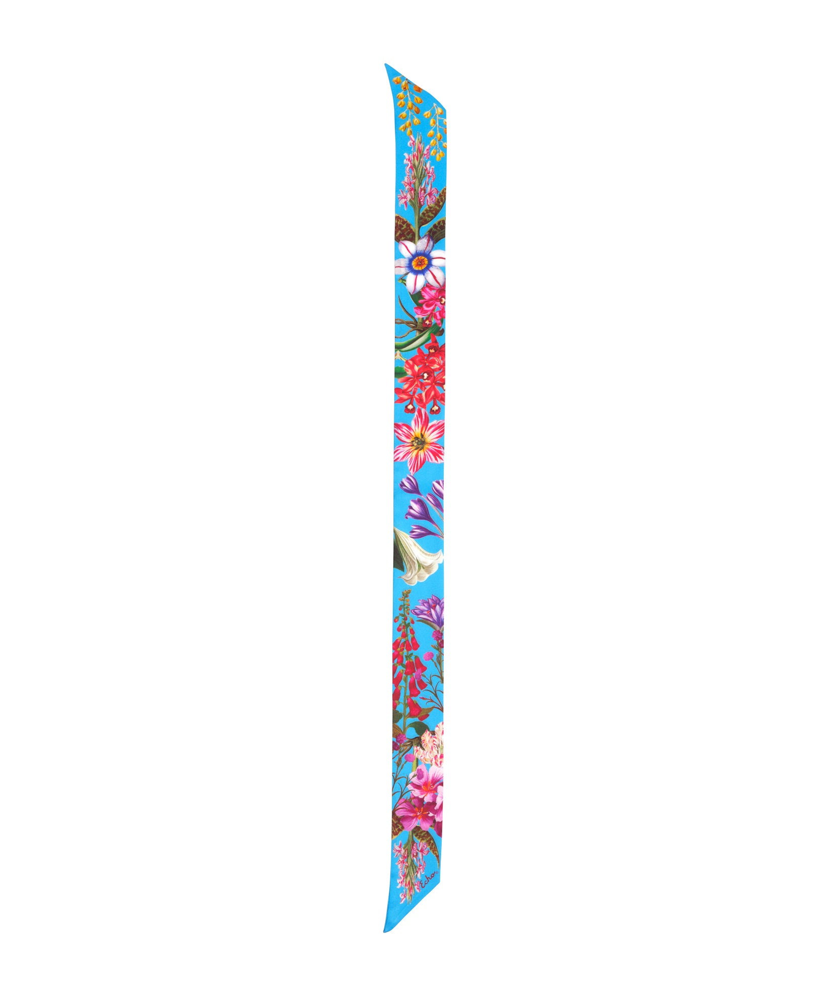 Botanica Silk Ribbon Scarf for Women - Elegant Fashion Accessory for Parties, Weddings & Special Occasions - Lightweight & Soft Luxury Scarf