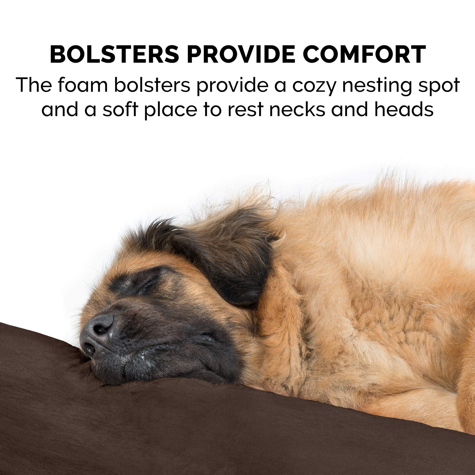 Furhaven Orthopedic Dog Bed for Large Dogs - Washable Cover & Reversible Cushion - Luxury Faux Fur Sofa for Pets Up to 200 lbs - Perfect for Home & Office Use