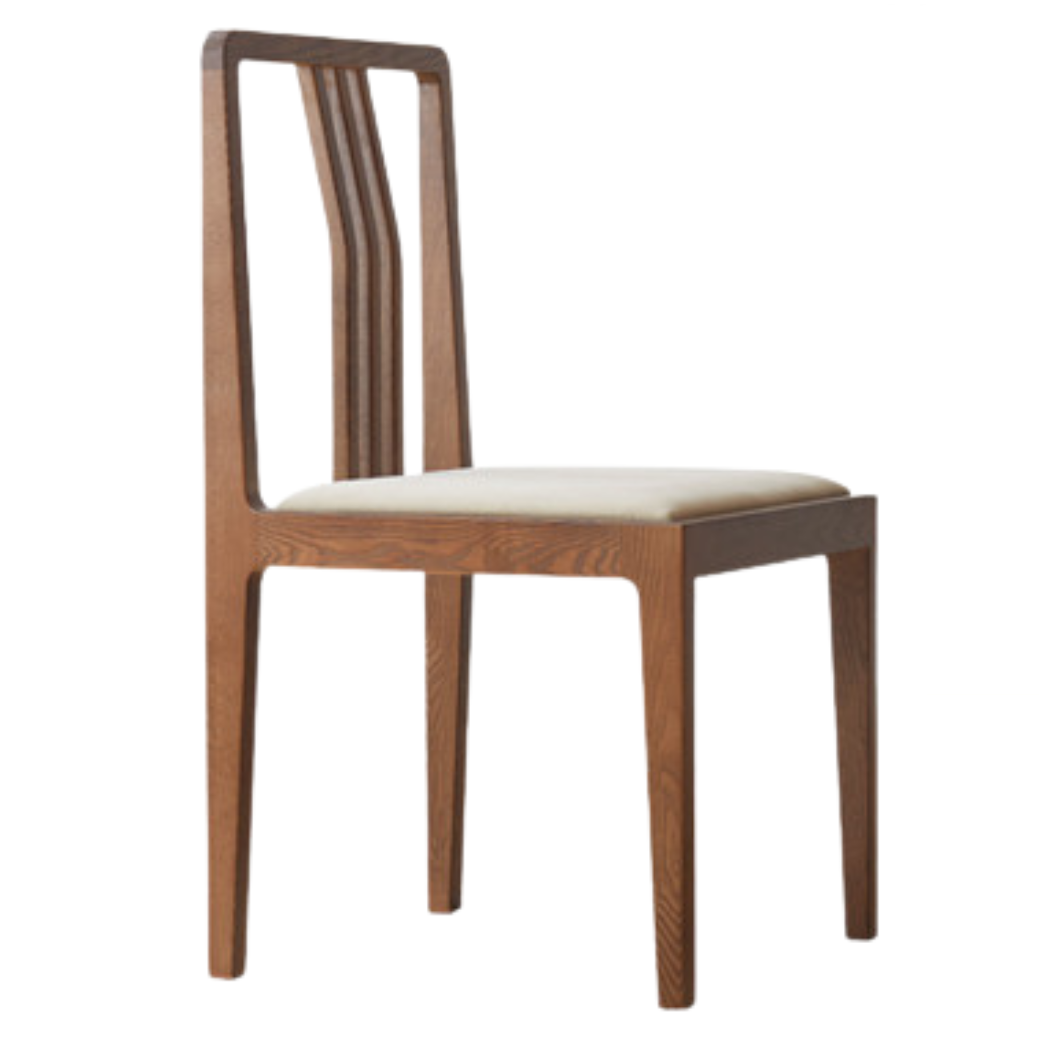 33.4x18.5x18.1 inch / 85x47x46 cm / Walnut color / 4pcs  Ash Dining Chair soft surface light yellow brown