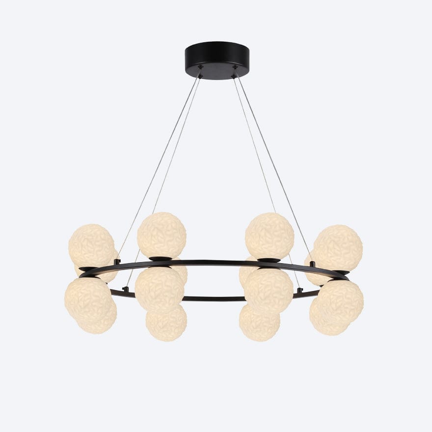 YOSHI RING 16 LED Pendant Light - Modern Dimmable Hanging Fixture for Kitchen Island, Dining Room & Bedroom Lighting | Energy Efficient LED Chandelier