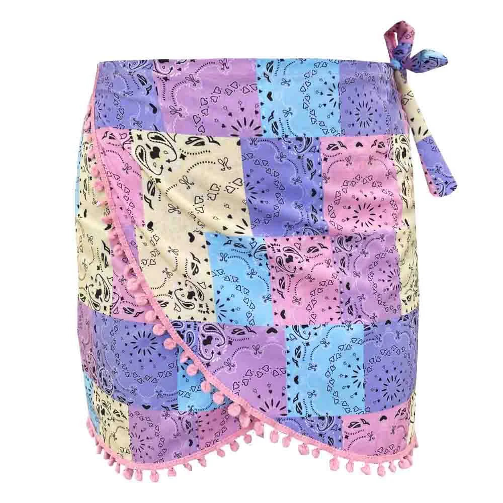 Stylish Pink Candy Love Swim Cover Up Pareo Skirt - Beach Wrap, Poolside Cover, Summer Fashion for Women