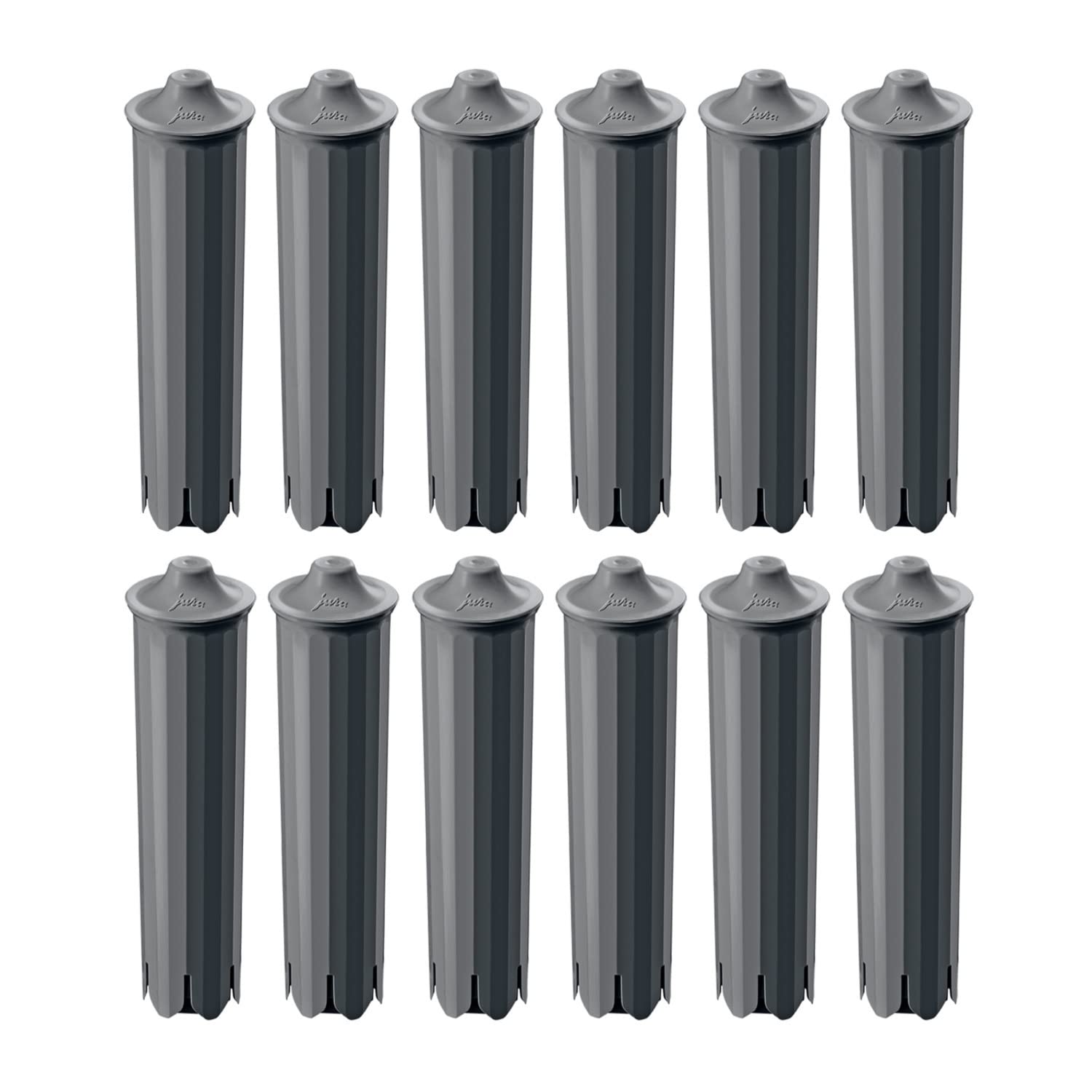 Jura CLEARYL Smart Water Filter Cartridge (Gray, 12-Pack) - Premium Replacement Filters for Jura Coffee Machines | Perfect for Home & Office Use