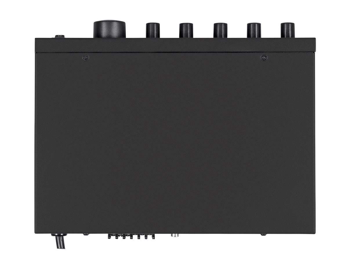 Monoprice 60W 3-Channel Commercial Audio Mixer Amplifier with 100V/70V Output - 3 Mic Inputs, Bass & Treble Controls, Volume Knob (Black) - Perfect for Restaurants, Churches, and Public Address Systems