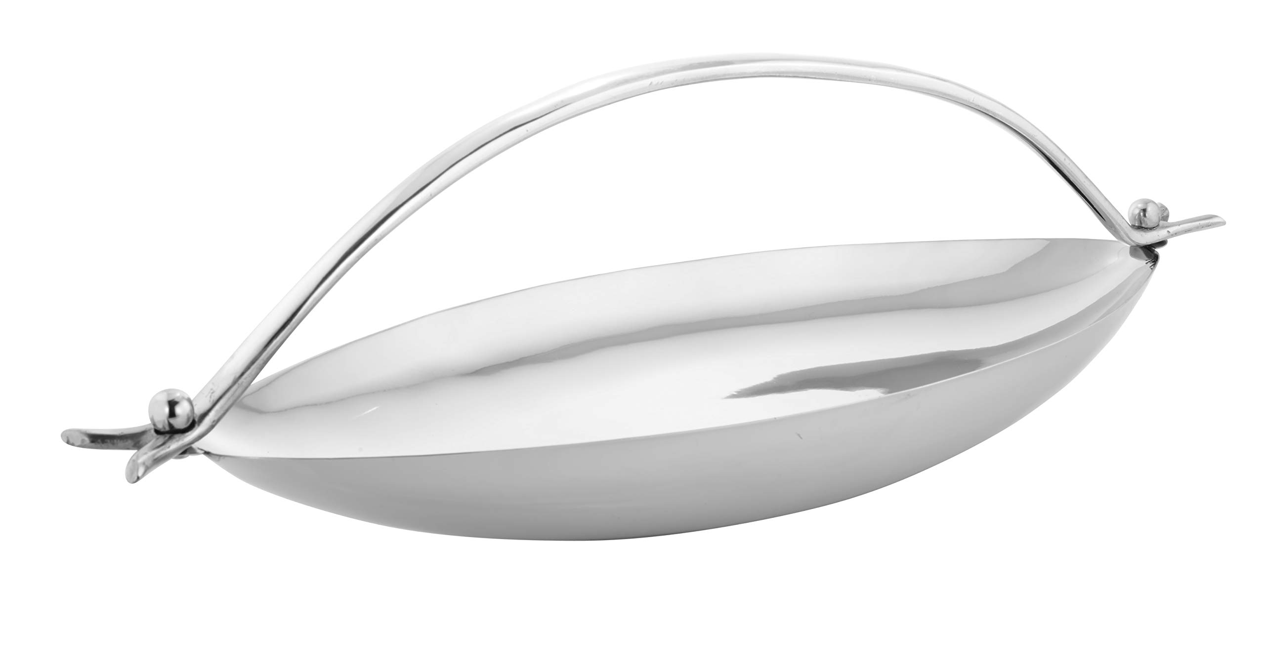 Sol Living Stainless Steel Fruit Bowl with Decorative Boat Design - 2.6 Gallon Multipurpose Serving Bowl for Chopping, Mixing & Serving Pasta, Snacks, Salads - Perfect for Parties, Weddings & Restaurants - Commercial Grade Kitchen Essential for Home & Professional Use