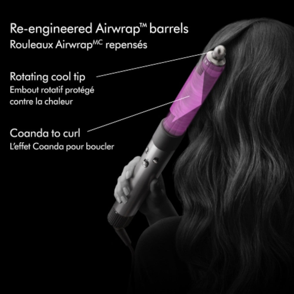 Dyson Airwrap Complete Styler Long Barrel - Copper/Nickel | Certified Refurbished with 1-Year Warranty | HS05 Model | Perfect for Salon-Quality Hair Styling at Home