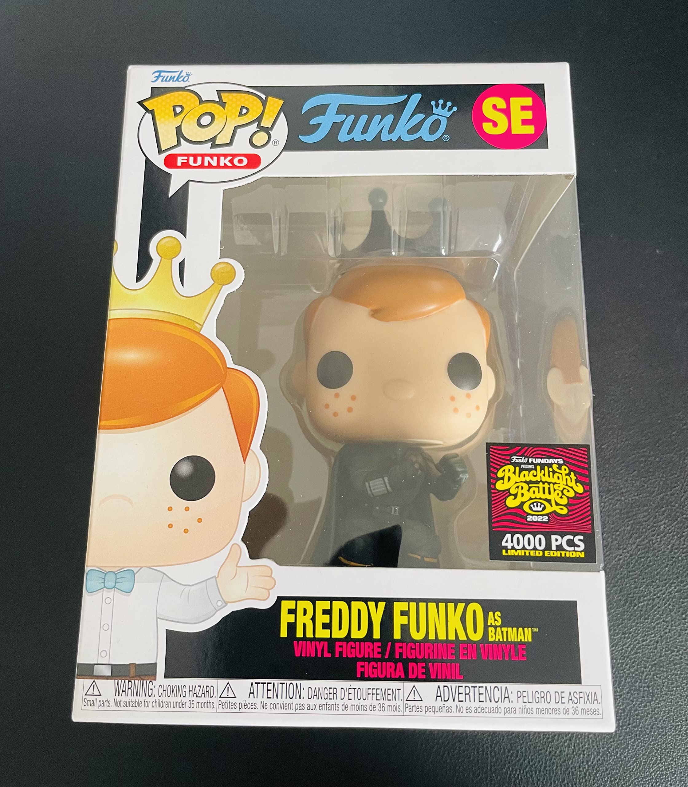 SDCC Exclusive Freddy Funko Batman Limited Edition Vinyl Figure (Only 4000 Made) - Perfect for Collectors, DC Fans & Pop Culture Enthusiasts