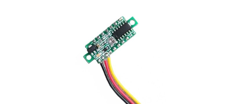 0.28inch 0-100V DC Voltmeter - 3-Wire Digital Voltage Meter for Electronics, DIY Projects, and Automotive Battery Testing | Compact & Accurate Voltage Measurement Tool