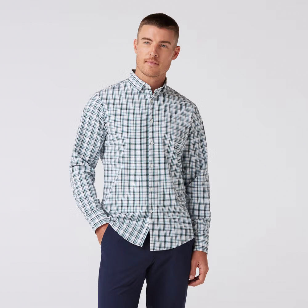 Premium Men's Leeward No-Tuck Dress Shirt - Slim Fit Wrinkle-Free Business Casual Shirt for Office, Wedding & Formal Events