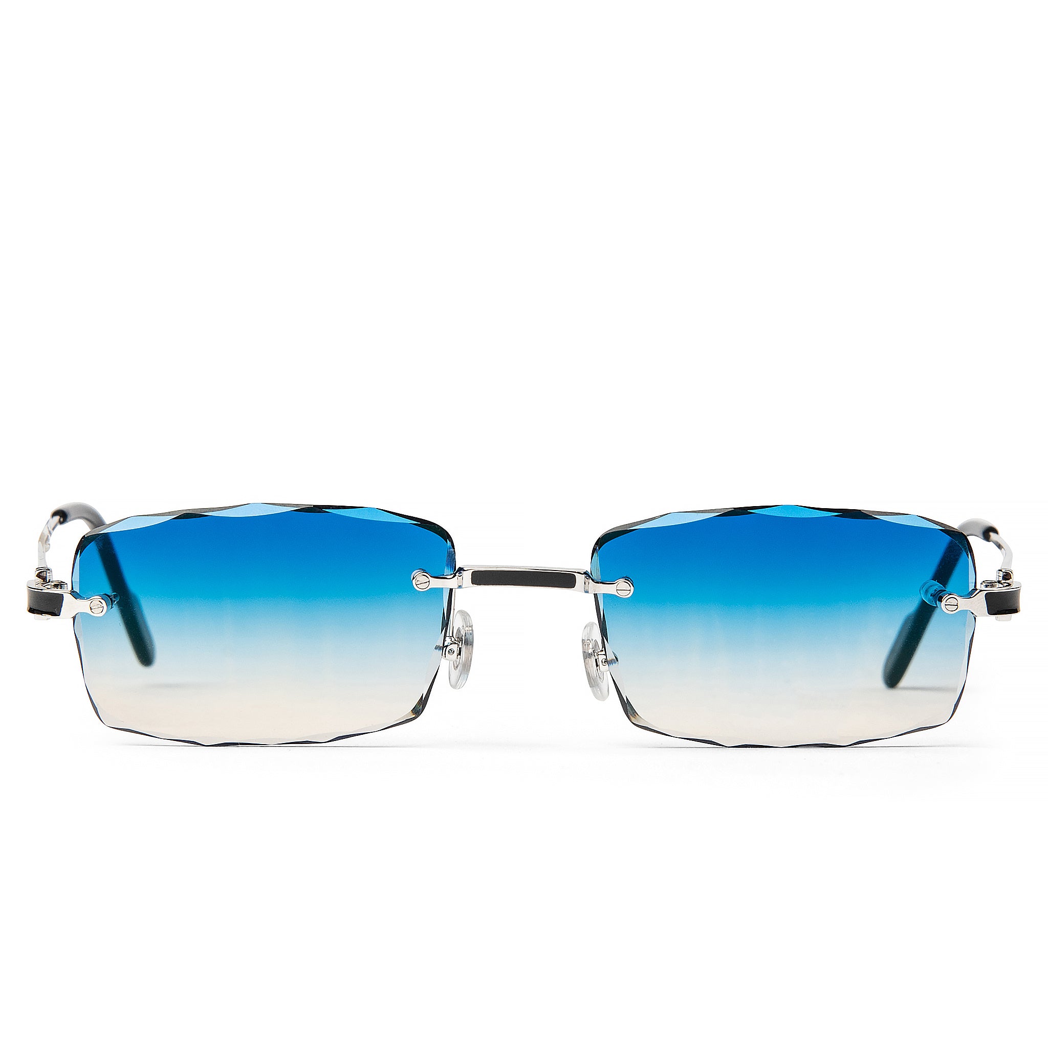 Cartier CT0343O 002 C Decor Rimless Sunglasses for Women - Luxury Designer Eyewear with UV Protection - Perfect for Outdoor Activities, Travel & Fashion Accessories