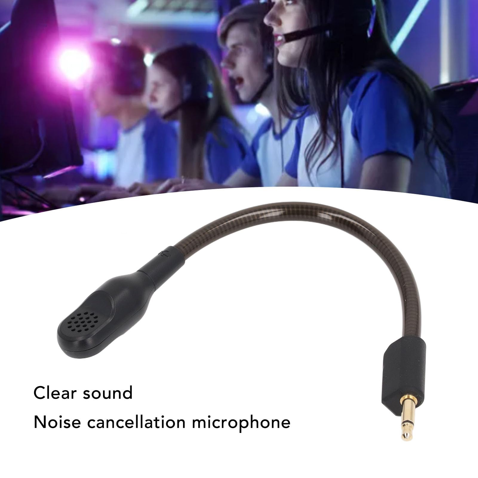Razer BlackShark V2 & V2 Pro Replacement Microphone - 3.5mm Noise Cancelling Boom Mic for Wireless Gaming Headset (Black) | Perfect for Competitive Gaming, Streaming & Voice Chat