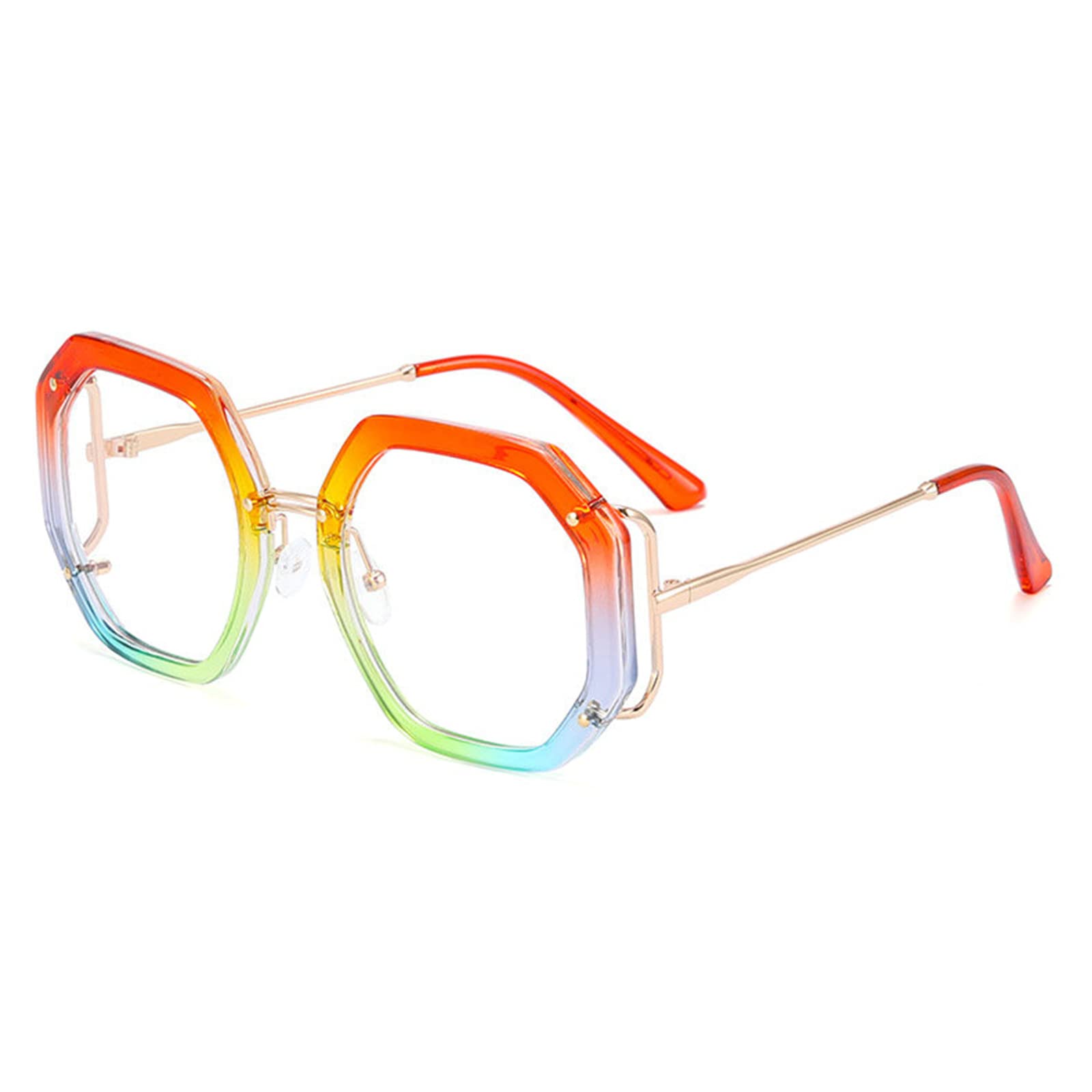 Blue Light Blocking Reading Glasses for Women - Oversized Computer Readers with Anti-Glare - Retro Fashion Square Frames (Oprah Style) - Perfect for Office Work, Screen Time & Night Reading