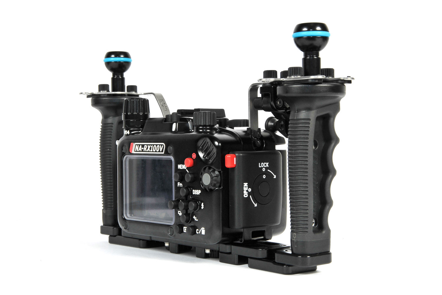 Sony RX100 V Underwater Housing Kit - Pro Package with Flexitray, Right Handle, Ball Mounts & Shutter Release Extension for Scuba Diving & Underwater Photography
