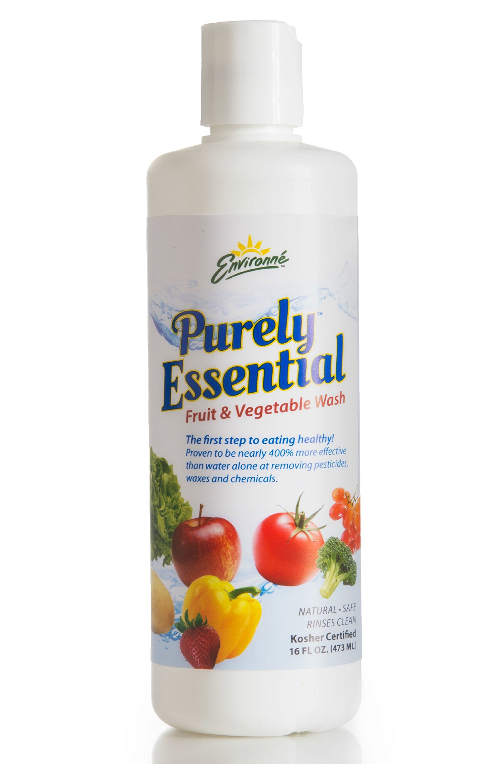 Organic Fruit & Vegetable Wash - 16 Fl Oz (Pack of 6) | USDA Certified, Non-Toxic Produce Cleaner for Apples, Grapes & Berries | Perfect for Kitchen, Camping & Baby Food Prep