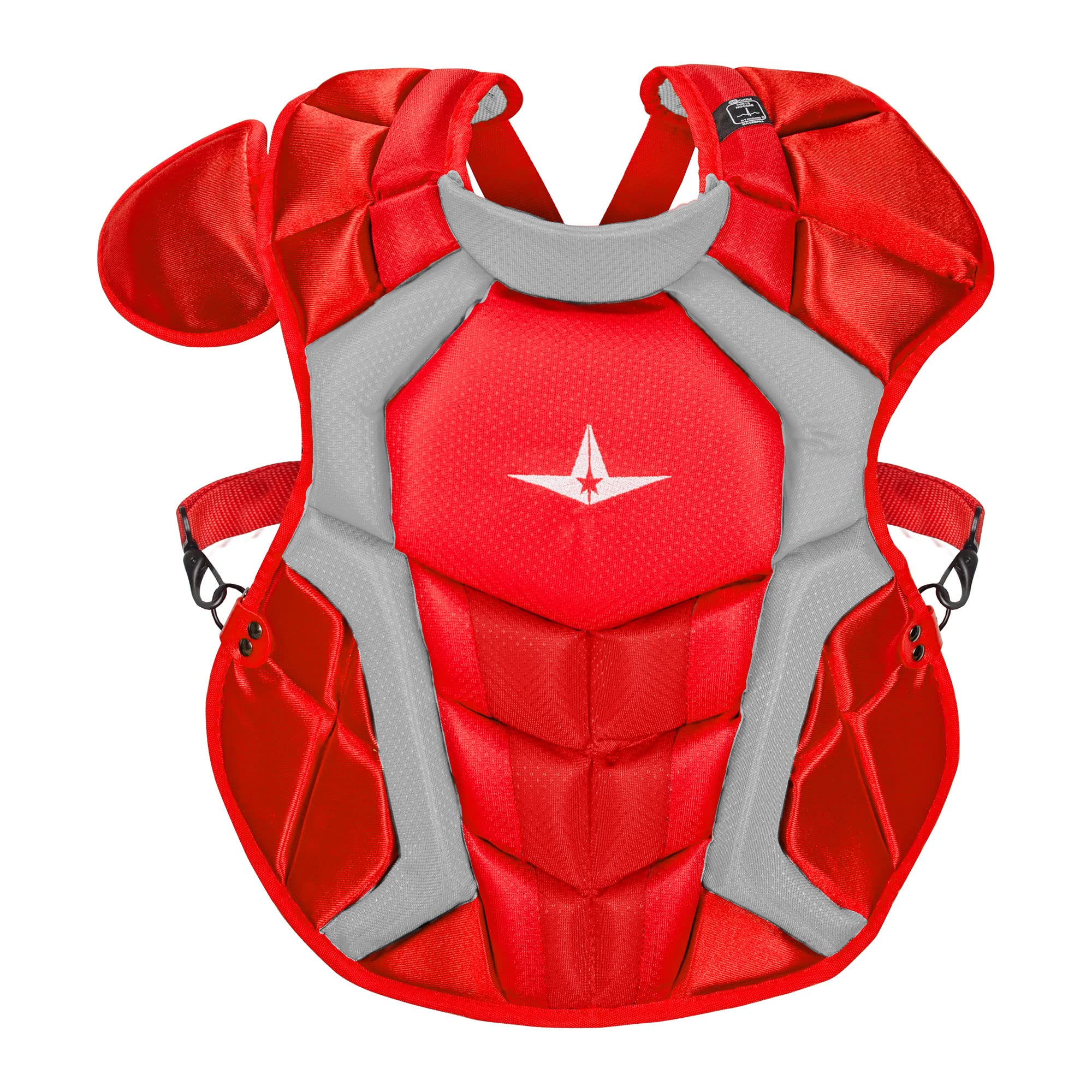 All-Star System Seven Pro Adult Baseball Chest Protector - Lightweight & Durable Protection for Baseball, Softball & Catchers - Perfect for Games & Training