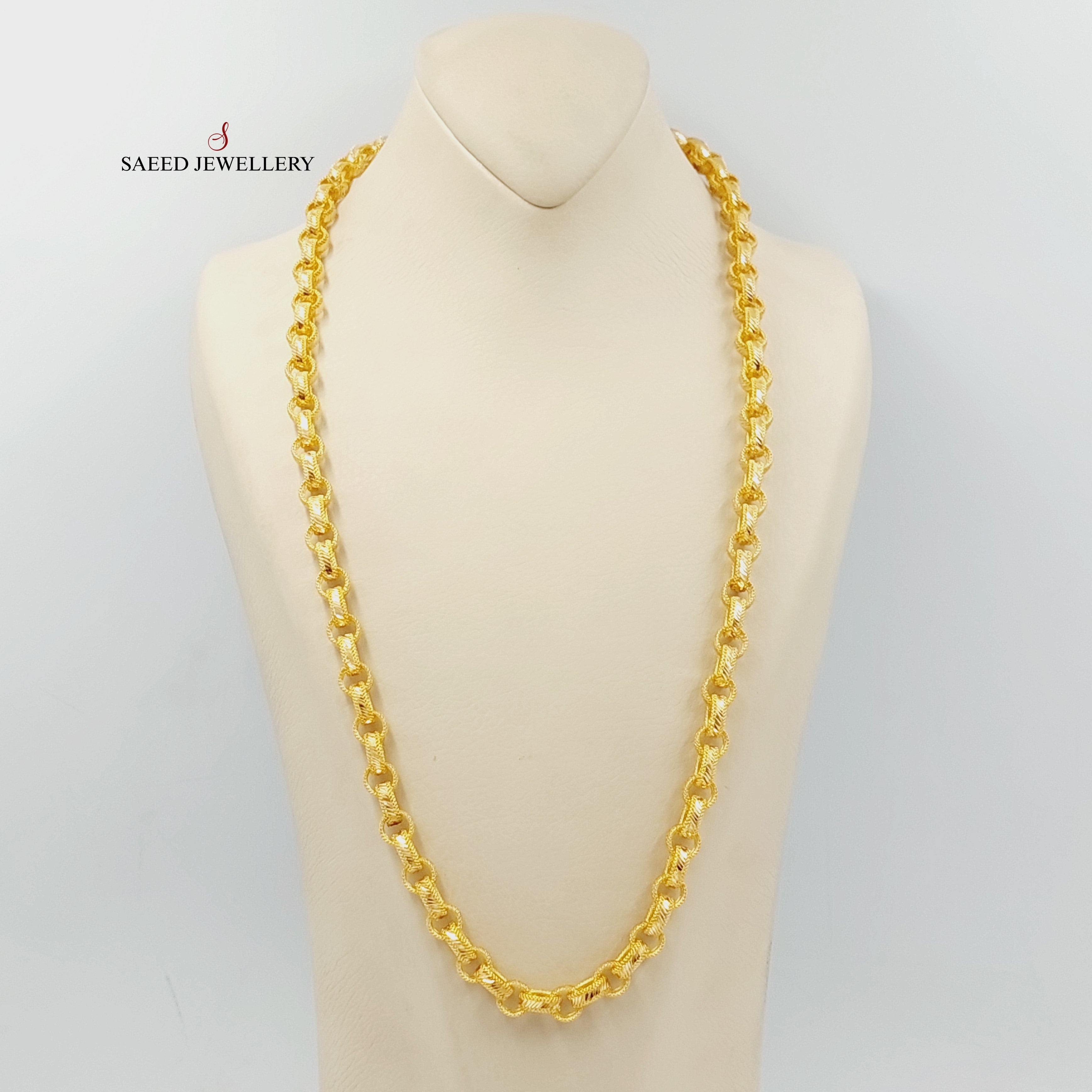 9mm Cuban Link Chain Necklace for Men - 14K Gold Plated Stainless Steel Hip Hop Jewelry - Perfect for Gifts, Parties, and Everyday Wear