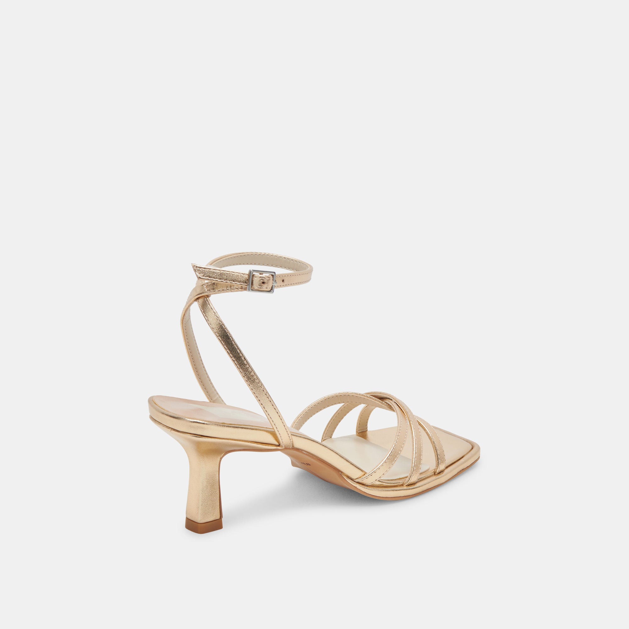 MANJI HEELS - Light Gold Metallic Leather Pumps for Women | Elegant High Heels for Parties, Weddings & Evening Events