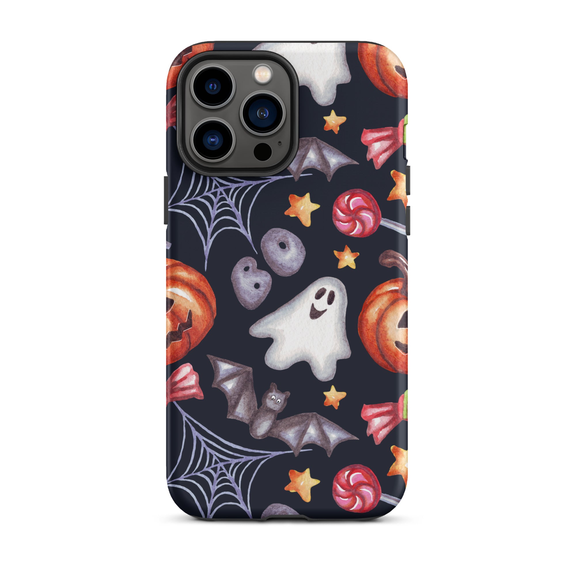 Premium Spooky Charm iPhone Case - Cute & Durable Protective Cover for iPhone 13/14/15, Perfect for Halloween, Parties & Everyday Use