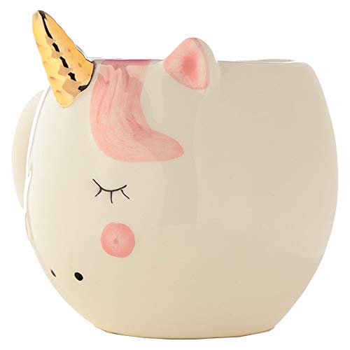 Enchanted Rainbows Unicorn Ceramic Mug - 15oz Cute Coffee Cup with Handle, Perfect for Kids & Adults - Great for Hot Drinks, Gifts, and Fantasy Themed Parties