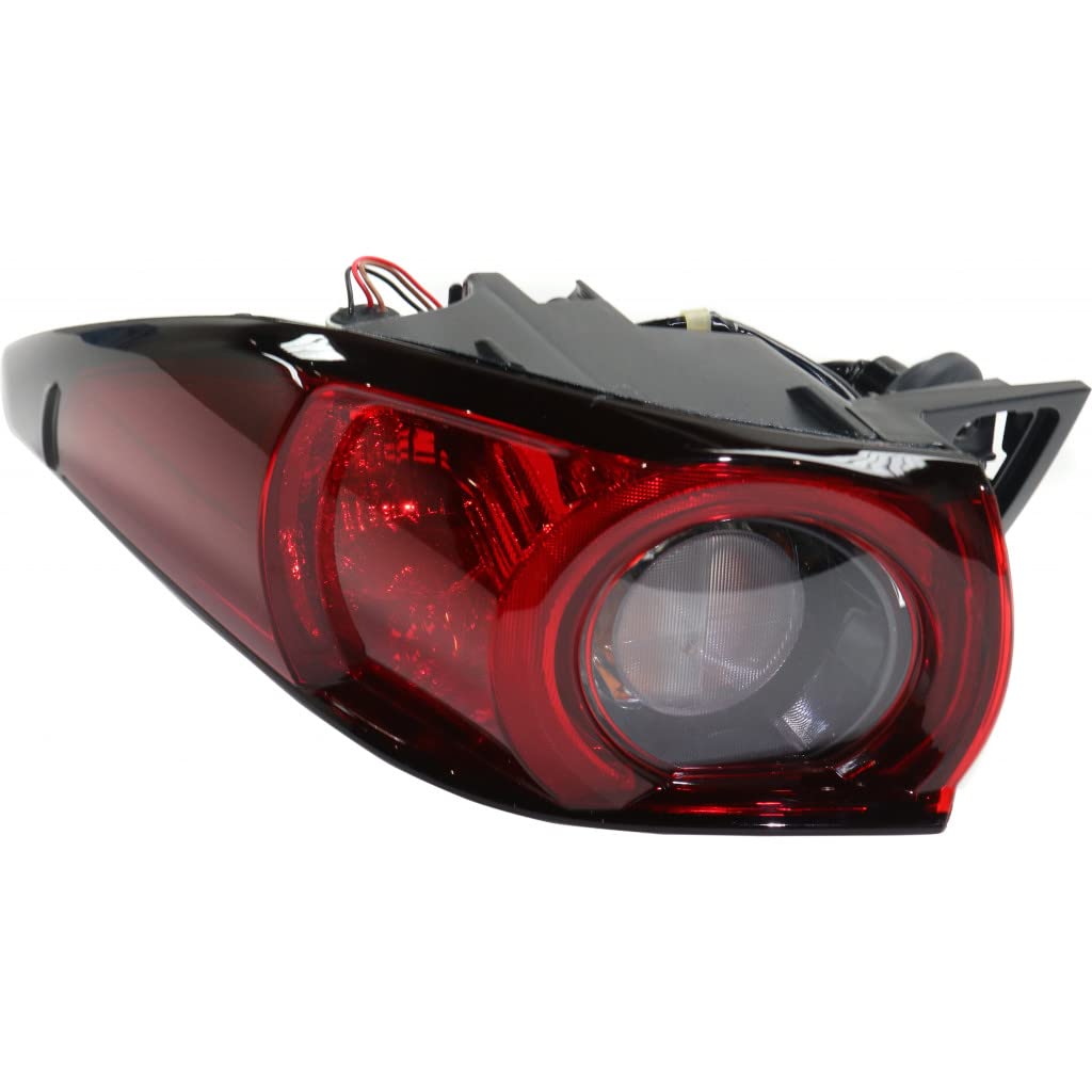 2017-2021 Mazda CX-5 Driver Side Tail Light Assembly - CAPA Certified Replacement for MA2804125/MA2804125C (Part# 191275487785, KB8A51160D) - Perfect for Night Driving & Enhanced Vehicle Safety
