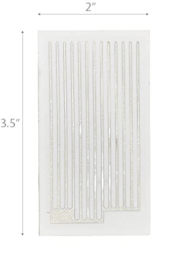 Nispira Ceramic Ozone Plates Replacement (8 Pack) - Compatible with Airthereal MA5000 Ozone Generator - Durable & Efficient Air Purification for Home, Spa, and Commercial Use