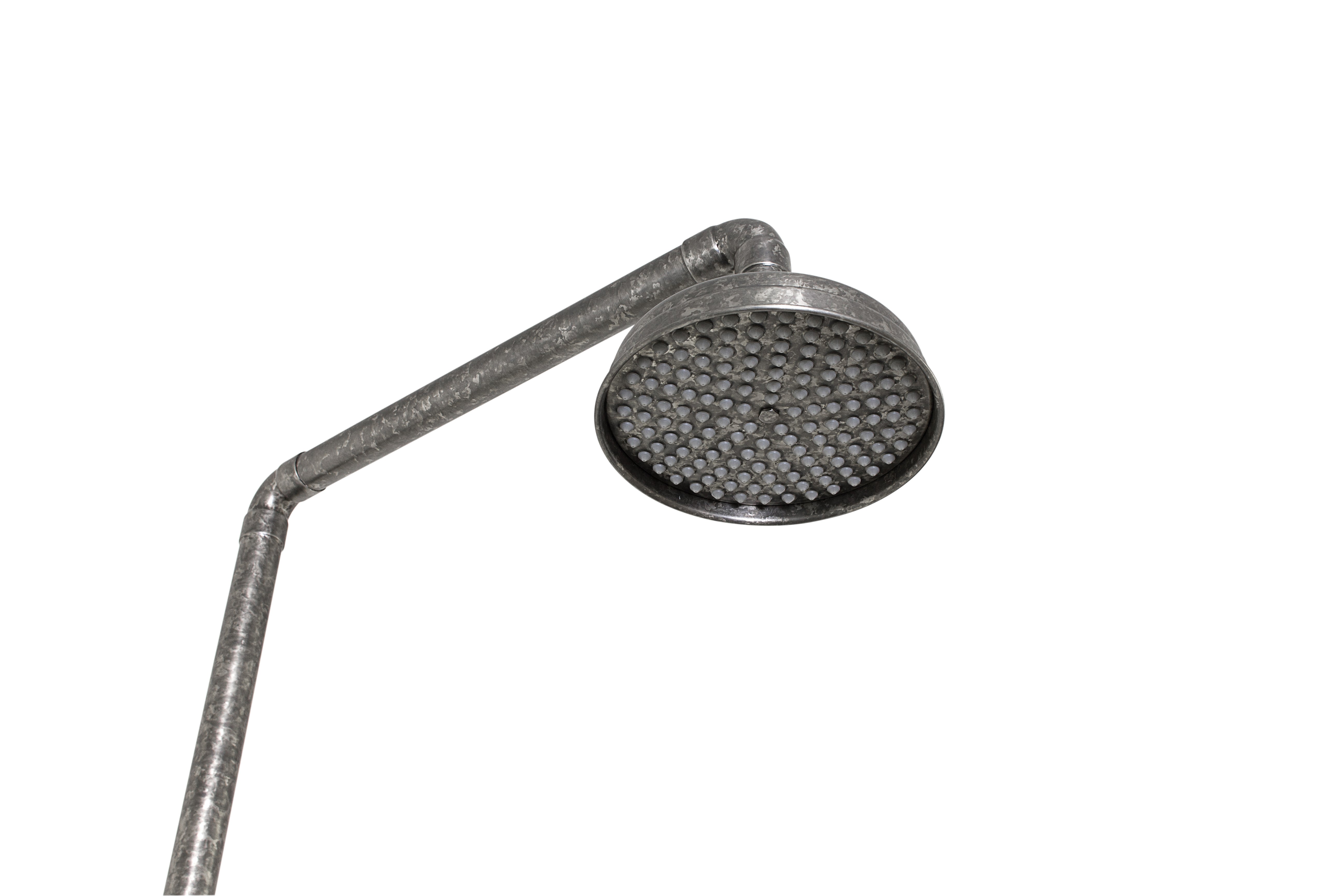 Exposed Floor Mount Shower System with Rain Shower Head, Hand Shower & Foot Wash - Perfect for Modern Bathrooms, Spa-Like Showers, and Luxury Home Renovations