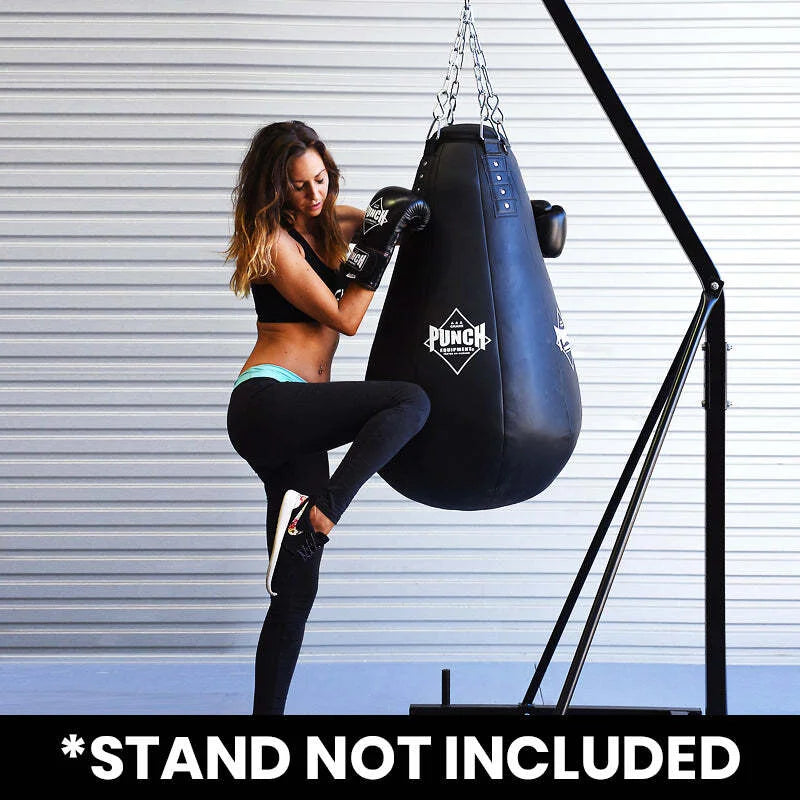 Black Diamond Tear Drop 4FT Empty Boxing Bag for MMA, Kickboxing & Home Gym Training